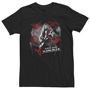 Big & Tall Marvel Thor Love And Thunder Raise Your Hammer Rock God Tee