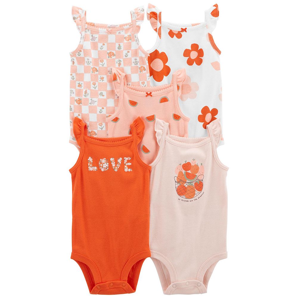 Baby Carter S 5 Pack Tank Bodysuits