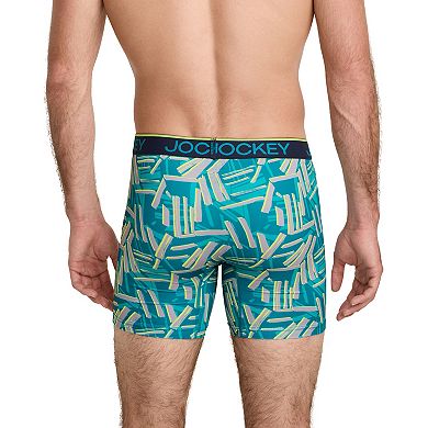 Men's Jockey 3-Pack Chafe Proof Pouch Microfiber 6" Boxer Brief