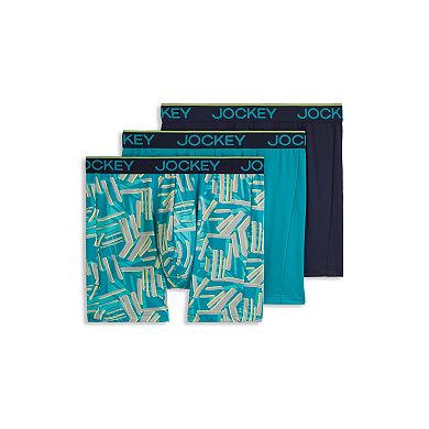 Men's Jockey 3-Pack Chafe Proof Pouch Microfiber 6" Boxer Brief