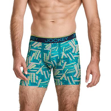 Men's Jockey 3-Pack Chafe Proof Pouch Microfiber 6" Boxer Brief