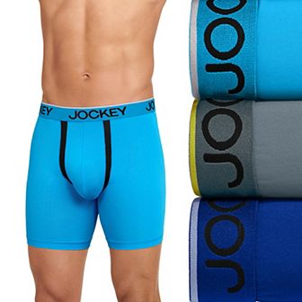Men's Jockey 3-Pack Chafe Proof Pouch Microfiber 6" Boxer Brief