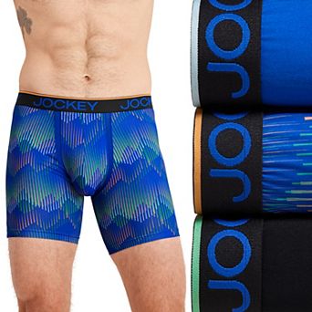 Men's Jockey® 3-Pack Chafe Proof Pouch Microfiber 6" Boxer Brief
