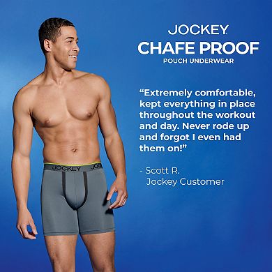 Men’s Jockey® 3-Pack Chafe Proof Pouch Cotton Stretch Boxer 5" Boxer Brief