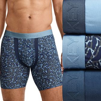 Men’s Jockey® 3-Pack Chafe Proof Pouch Cotton Stretch 6" Boxer Brief