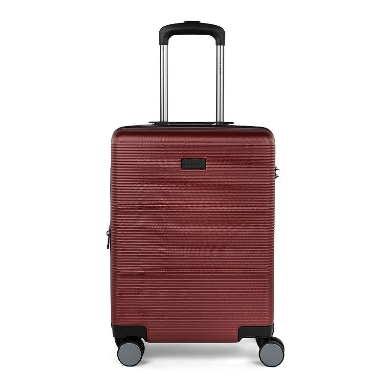 Bugatti Brussels Collection Hardside Spinner Luggage, Red, 28 INCH