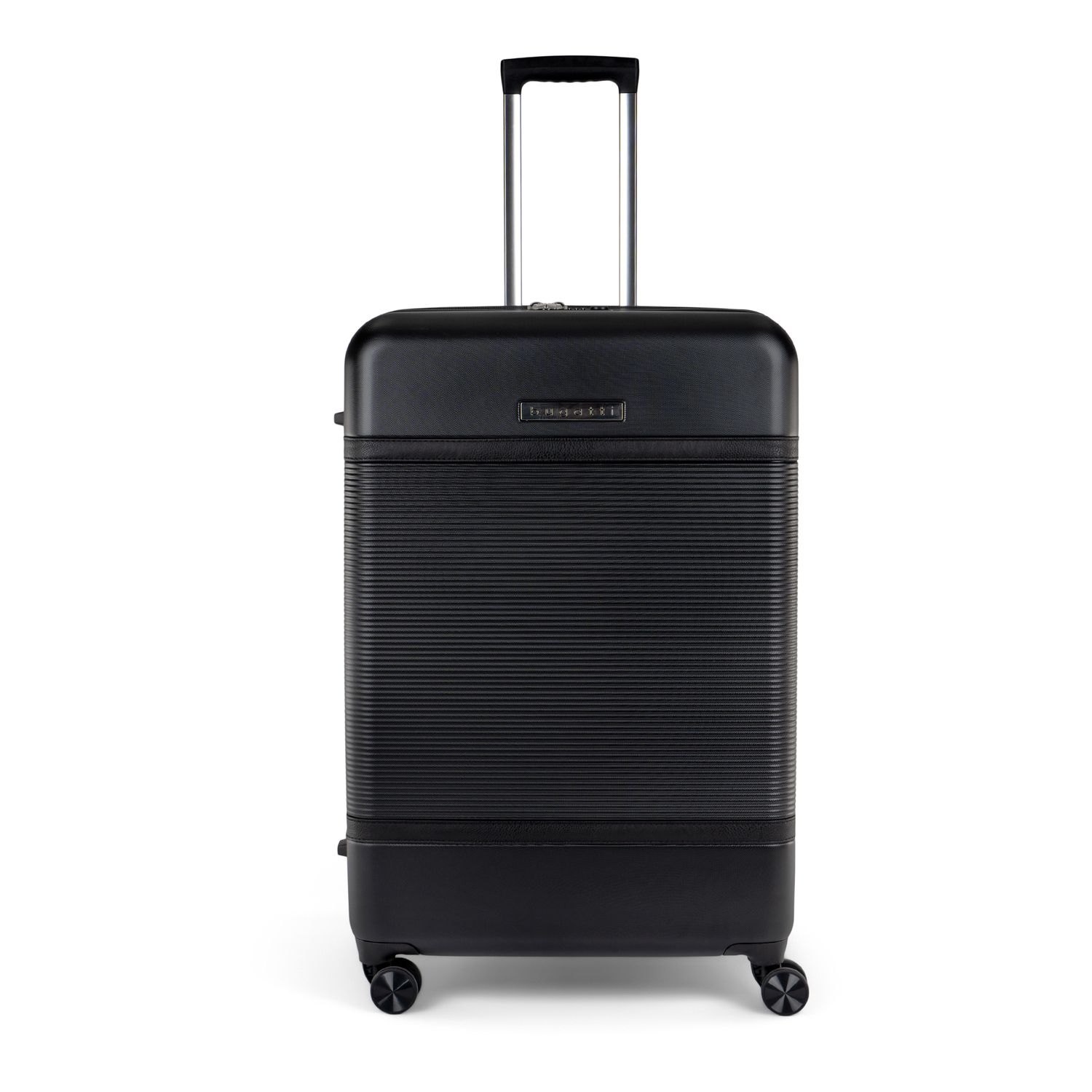 Bugatti Wellington Collection Hardside Spinner Luggage - Black (20 CARRYON)