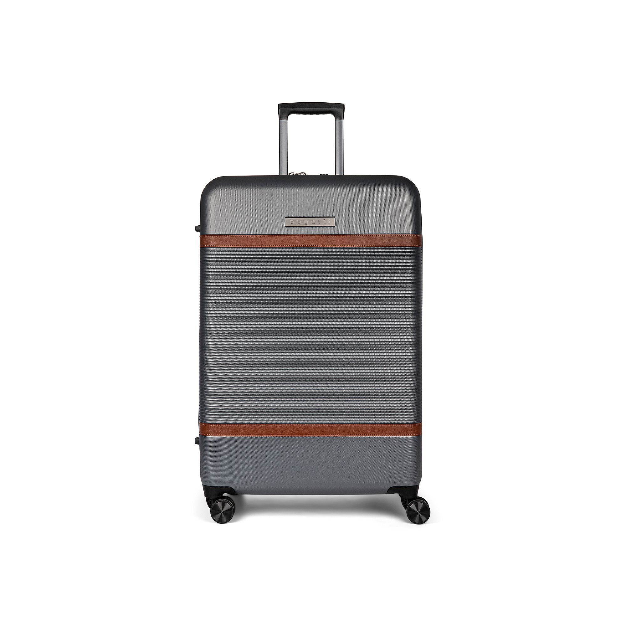 Bugatti Wellington Collection Hardside Spinner Luggage, Silver