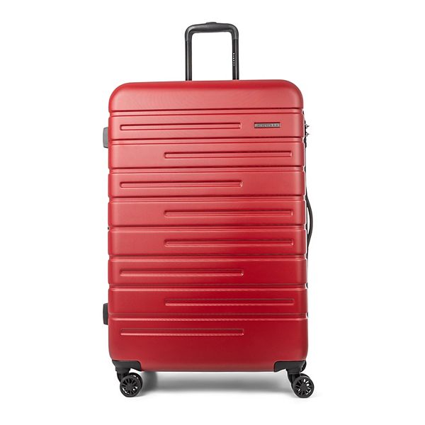 Bugatti Geneva Collection Hardside Spinner Luggage - Red (28 INCH)