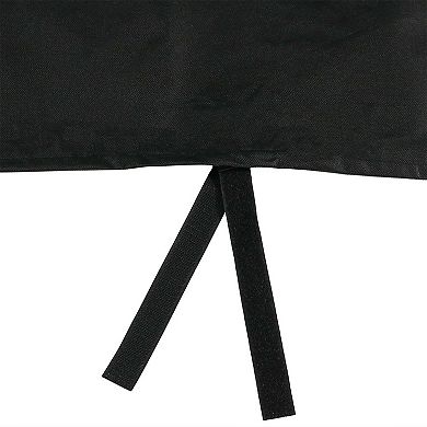 Sunnydaze 24 in Heavy-Duty Polyester Firewood Log Hoop Rack Cover - Black