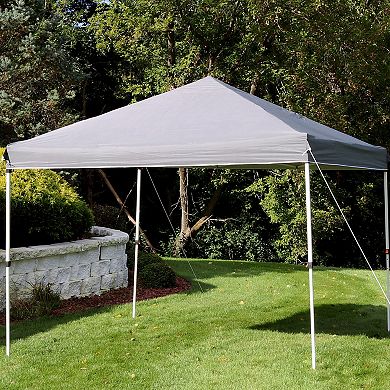 Sunnydaze 10 x 10 ft Standard 150D Oxford Fabric Pop-Up Canopy Shade - Gray