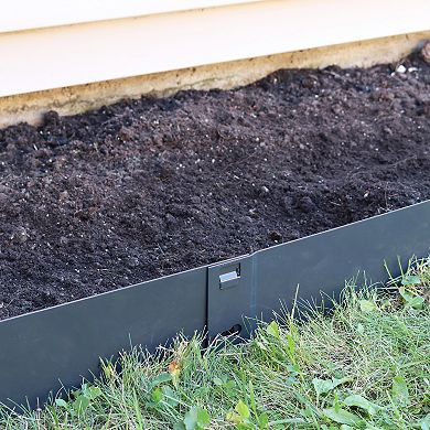 Sunnydaze Set of 5 Steel Landscape Edging Border - 42-Inch Sections