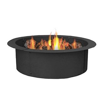 Sunnydaze Heavy-Duty Steel Above/In-Ground Fire Pit Ring Insert