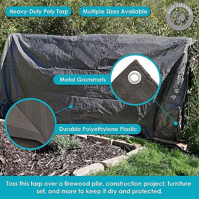 Sunnydaze Polyethylene Multi-Purpose Tarp