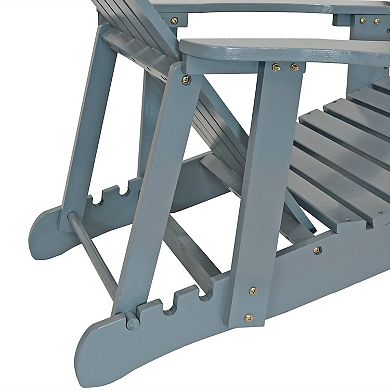 Sunnydaze Fir Wood Adirondack Chair with Adjustable Back