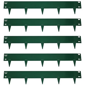 Sunnydaze 5 pc Steel Garden Border Fence Set - 42 in