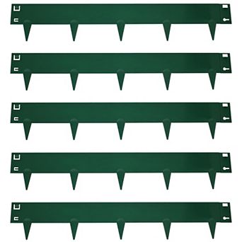 Sunnydaze 5 pc Steel Garden Border Fence Set - 42 in