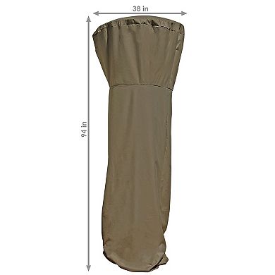 Sunnydaze 94 in Heavy-Duty PVC Outdoor Patio Heater Cover - Khaki