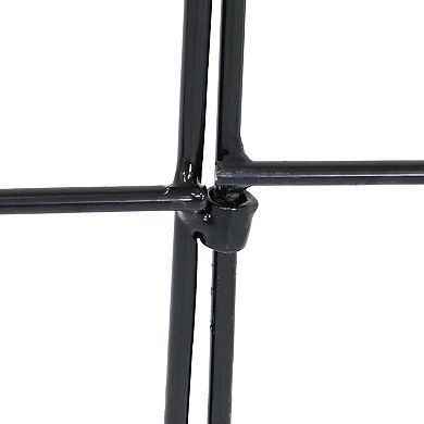 Sunnydaze 5-Piece Narbonne Steel Garden Border Fencing - 9 ft - Black