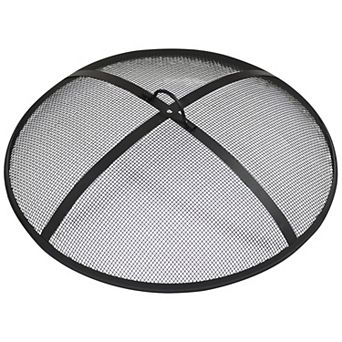Sunnydaze Steel Round Fire Pit Spark Screen