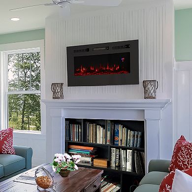 Sunnydaze 50 in Sophisticated Hearth Indoor Electric Fireplace