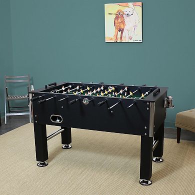 Sunnydaze 55 in Foosball Game Table with Drink Holders