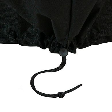 Sunnydaze Heavy-Duty PVC Round Outdoor Fire Pit Cover - Black