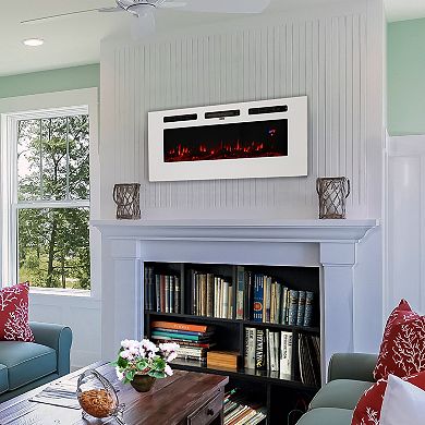 Sunnydaze 50 in Sophisticated Hearth Indoor Electric Fireplace