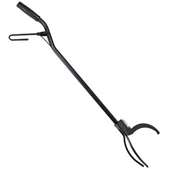 Sunnydaze 36 in Steel Spring-Loaded Firewood Log Grabber Claw