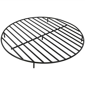 Sunnydaze Steel Round Outdoor Fire Pit Grate with Heat Resistance