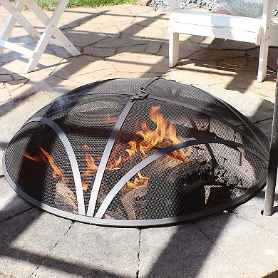 Sunnydaze Reinforced Steel Mesh Round Fire Pit Spark Screen