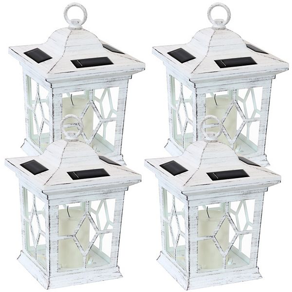 Sunnydaze Decor Lucien Solar LED Candle Lanterns, 4 pk. at Tractor