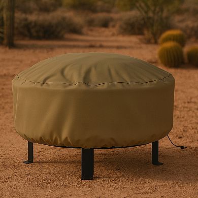 Sunnydaze 30 in Weather-Resistant PVC Round Fire Pit Cover