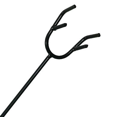 Sunnydaze 26 in Steel Outdoor Fire Pit Poker with Hook and Wooden Handle