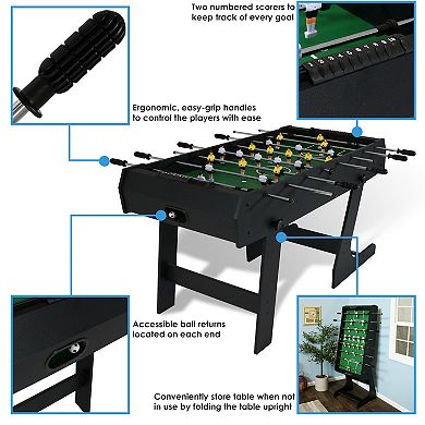 Sunnydaze 48 in Folding Indoor Foosball Game Table