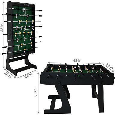 Sunnydaze 48 in Folding Indoor Foosball Game Table