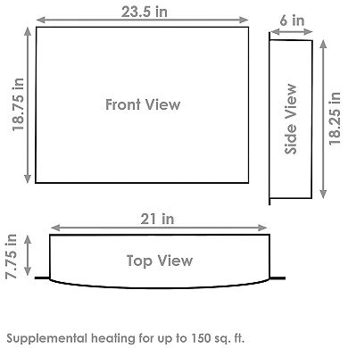 Sunnydaze Cozy Warmth Indoor Electric Fireplace Insert - Black