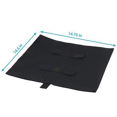 Sunnydaze Polyester Sandbag Canopy Weights - Black - Set of 4