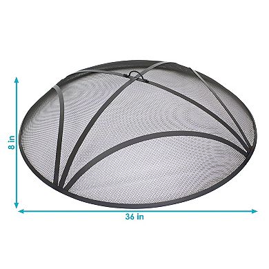Sunnydaze Reinforced Steel Mesh Round Fire Pit Spark Screen