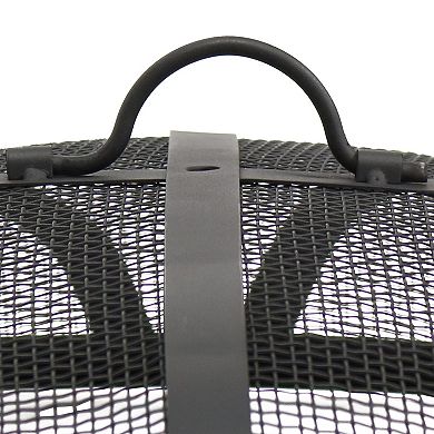 Sunnydaze Reinforced Steel Mesh Round Fire Pit Spark Screen
