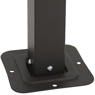 Sunnydaze 9 ft x 12 ft Metal Arched Pergola with Retractable Canopy