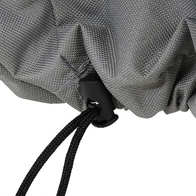 Sunnydaze 40 in 2-Tone Polyester Round Outdoor Fire Pit Cover - Gray/Green
