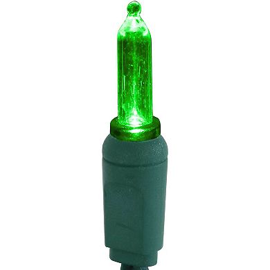 Sunnydaze 70 Ct Indoor/Outdoor Holiday LED String Lights - Green - 23 ft