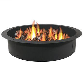 Sunnydaze Heavy-Duty Steel Above/In-Ground Fire Pit Ring Insert