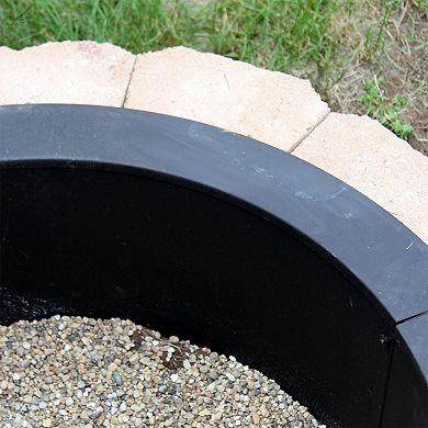 Sunnydaze 39 in Heavy-Duty Steel Above/In-Ground Fire Pit Ring Liner
