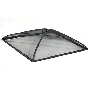 Sunnydaze Square Steel Mesh Fire Pit Spark Screen
