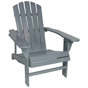 Sunnydaze Coastal Bliss Fir Wood Adirondack Chair