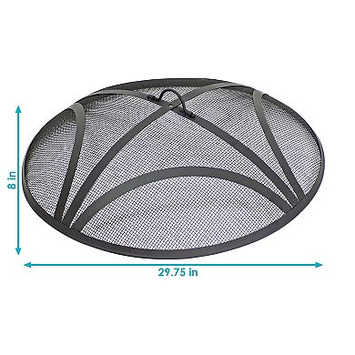Sunnydaze Reinforced Steel Mesh Round Fire Pit Spark Screen
