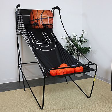 Sunnydaze 81 in Folding Indoor 2-Player Arcade Basketball Game with Scorer