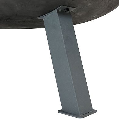 Sunnydaze 40 in Cast Iron Fire Pit Bowl with Cooking Ledge